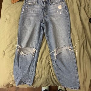 Forever 21 Light Blue Relaxed Jeans